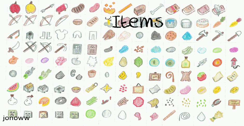 マイクラリソースパック1 14 Pencil Pack ｘ128